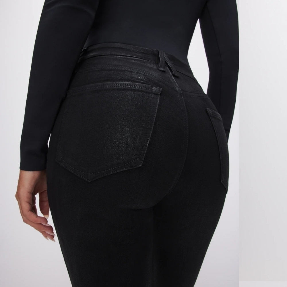 Good American Coated jeans
